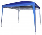 Malatec 2194 Zahradní altán skládací 3 x 3 m + 3 boční stěny modrý