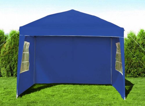 Malatec 2194 Zahradní altán skládací 3 x 3 m + 3 boční stěny modrý