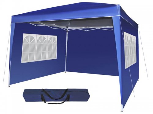 Malatec 2194 Zahradní altán skládací 3 x 3 m + 3 boční stěny modrý