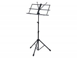 Malatec Stojan na noty 123 cm čierny