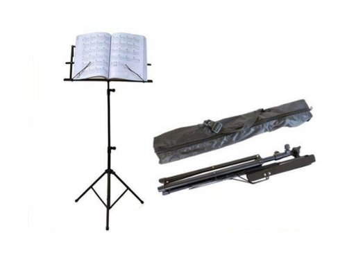 Malatec Stojan na noty 123 cm čierny