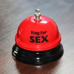 Froster Stolní zvonek na sex (EN) - Červeno-černý