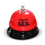 Froster Stolní zvonek na sex (EN) - Červeno-černý