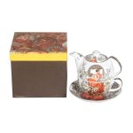 HOME ELEMENTS Čajová sada pre jedného - Mucha 700 ml