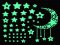 Fluorescent Sticker - Hvězdy