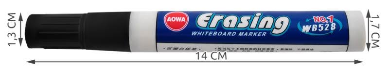 Popisovač na whiteboard ERASING / hrot 2,8 mm / černý