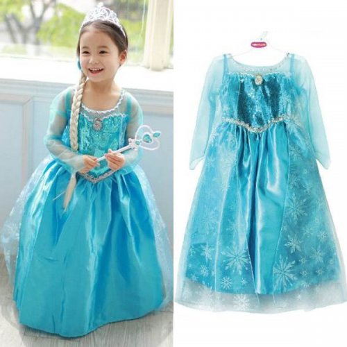 KIK Elsa šaty kostým Frozen Ľadové kráľovstvo 130 cm