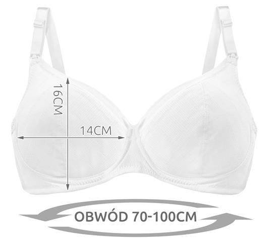 ISO kojící podprsenka bílá vel. C85