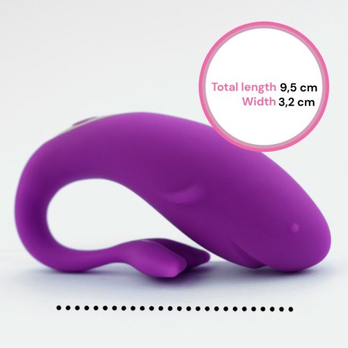 Sensual Vibrátor stimulační Small Shark G fialová