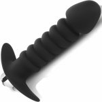 Sensual Vibrační anální kolík Butt Plug 13 cm černá