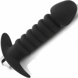 Sensual Vibrační anální kolík Butt Plug 13 cm černá