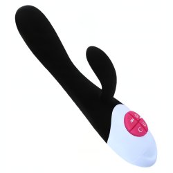 Sensual Vibrátor Rabbit Silicone 21 cm čierna