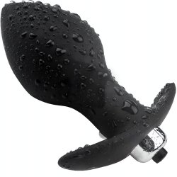 Sensual Vibrační anální kolík 9.5 cm, černá