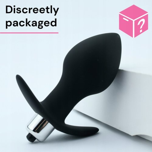 Sensual Vibrační anální kolík 9.5 cm, černá