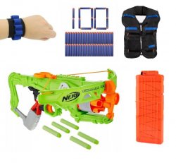 KIK ZX27 Sada Kuše + taktická vesta Nerf s příslušnstvím