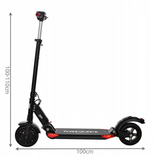 KRUZZEL 10325 Elektrická koloběžka Blitz 350W 36V 7,8Ah, 30 km/h černá
