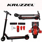 KRUZZEL 10334 Elektrická koloběžka Thunder 250W 24V 5,2Ah, 30 km/h černá