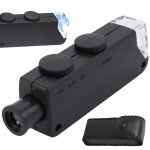 Verk 09083 Kapesní lupa 60x 100x LED ZOOM FOCUS