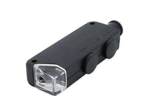Verk 09083 Kapesní lupa 60x 100x LED ZOOM FOCUS