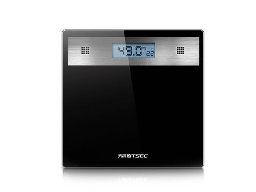 Verk 17090 Digitálna osobná váha sklenená LCD 180Kg/100g čierna