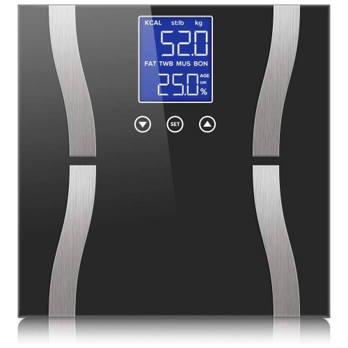 Verk 17092 Analytická osobní váha, Bluetooth, 180 kg černá