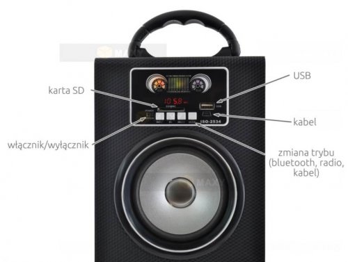 ISO 2534 Reproduktor Bluetooth XL