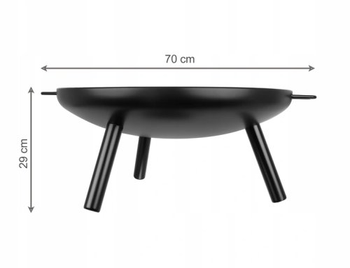 Kaminer 9795 Zahradní ohniště 60 cm černé