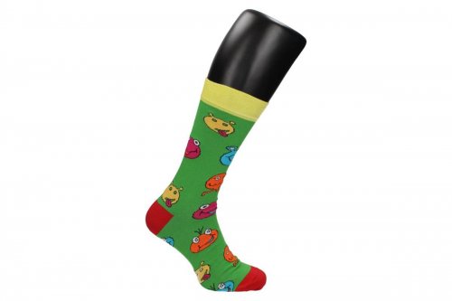 Happy Veselé ponožky Žaba vel. 41-46 zelené
