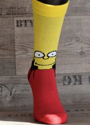 Happy Veselé ponožky Bart Simpson vel. 41-46 červené