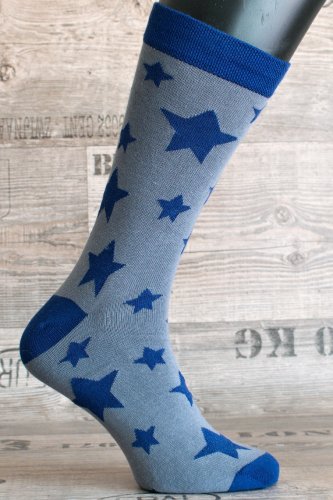Happy Veselé ponožky Hvězda vel. 41-46 modré