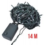 ISO Vánoční řetěz 300 LED HQ 14m - Teplá bílá