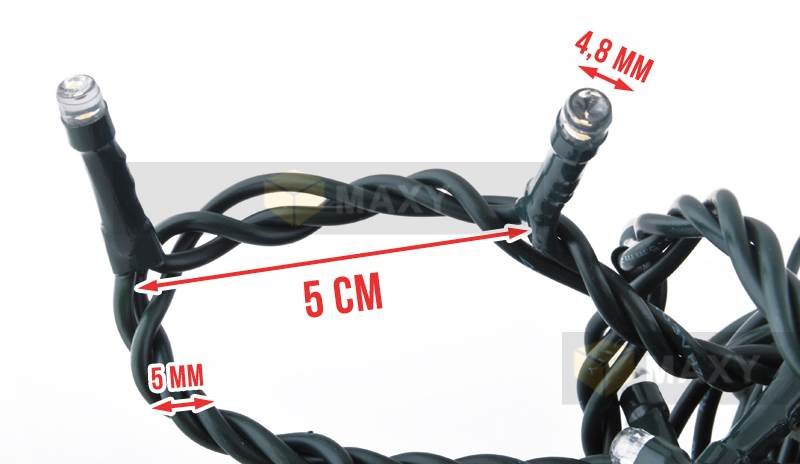 ISO Vánoční řetěz 300 LED HQ 14m - Teplá bílá