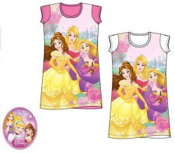 Javoli Detské tričko krátky rukáv Disney Princess veľ. 104 biele