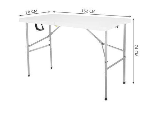 Malatec 9996 Skládací stůl 122 cm bílý