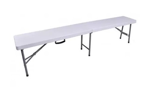 Malatec 9995 Zahradní skládací cateringová lavice 180 cm bílá 