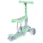 KIK KX6625 Hulajnoga Tříkolka LED mátová 3v1 