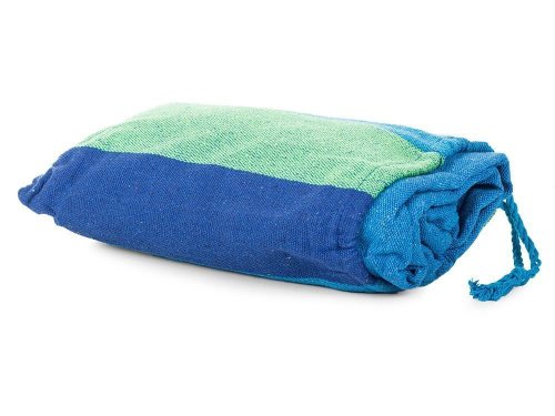 Verk Hamaka hojdacia sieť 200 x 80 cm hrubé pruhy modré
