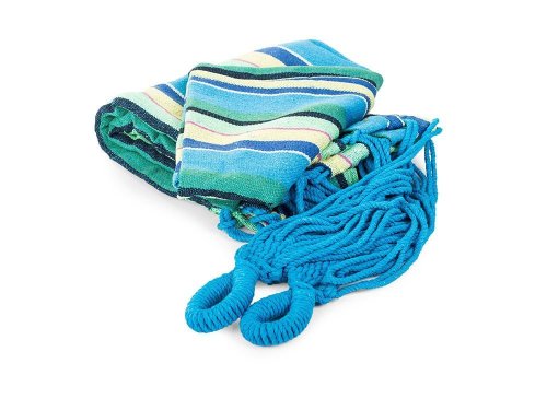 Verk Hamaka houpací síť 200 x 80 cm slabé pruhy modré