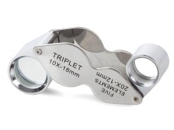 Verk Skládací mineralogická lupa - zvětšení 10,20x 