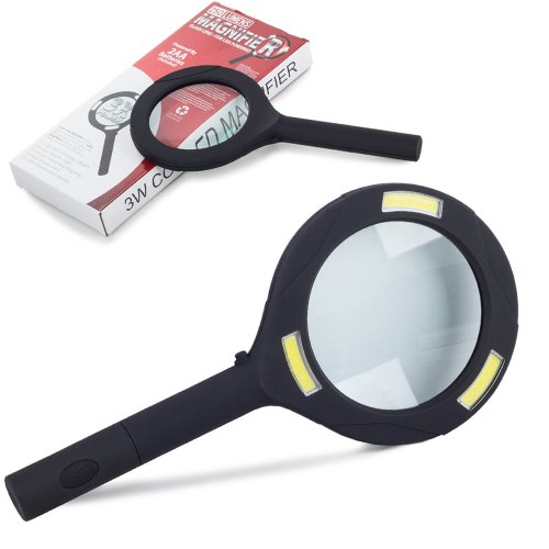 Verk 09114 Lupa s osvetlením 80 mm, 3x LED SMD