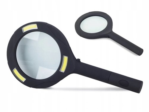 Verk 09114 Lupa s osvetlením 80 mm, 3x LED SMD