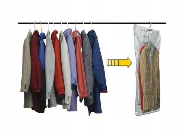 Verk Závěsný vak s odsáváním na oblečení 105 x 70 cm