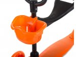 Verk 18126 Dětská tříkolová koloběžka svítící 3 v 1 oranžová