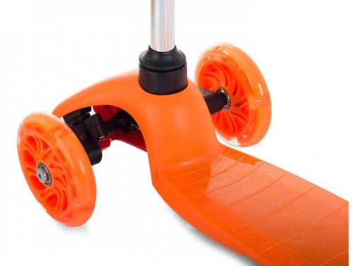 Verk 18126 Dětská tříkolová koloběžka svítící 3 v 1 oranžová