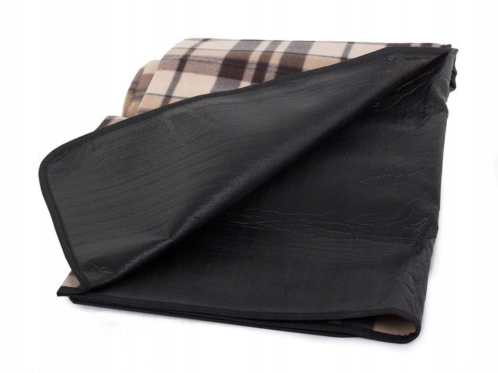 Verk Pikniková deka 150 x 200 cm károvaná hnědá 