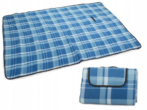 Verk Pikniková deka 150 x 200 cm károvaná modrá