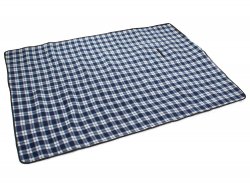 Verk Pikniková deka 150 x 200 cm károvaná tmavo modrá
