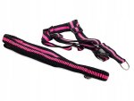 Verk 19115 Nylonový postroj s vodítkem pro psa 200 x 2.5 cm růžový
