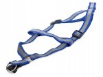 Verk 19117 Nylonový postroj s vodítkom pre psa 120 x 1,5 cm modrý