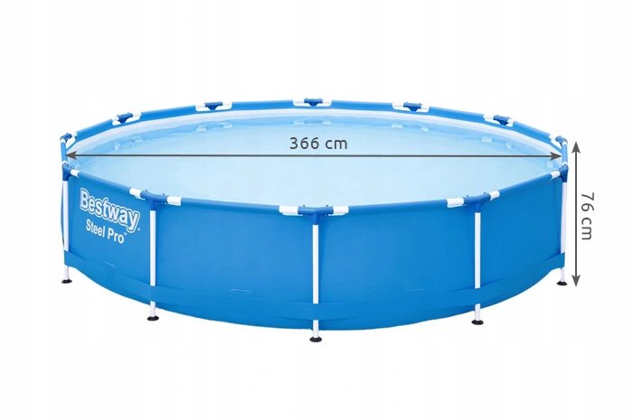BESTWAY 56681 Steel Pro Frame 366 x 76 cm s filtrací